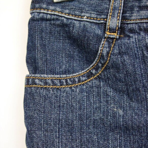 2007 Gymboree Baby Snow Princess 12 18 M Denim Jeans Snowflakes Pink Trim - Picture 7 of 9